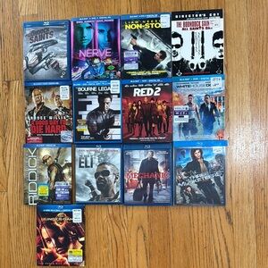 Blu-ray Movie Collection Blu-ray Movie Lot – 13 Titles, Mixed Genres